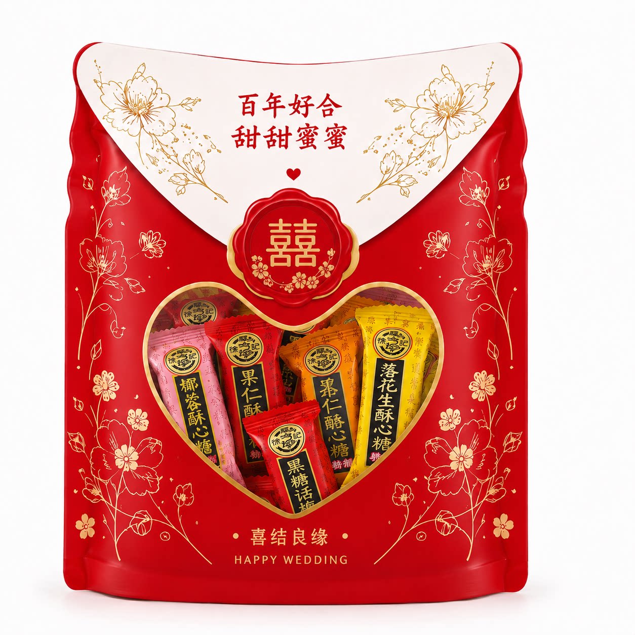 徐福记酥心糖酥糖糖果喜糖休闲零食散装多口味混发结婚过节送礼