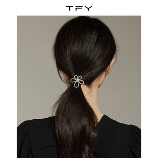 花朵头绳女夏季 皮筋女扎头发发绳发饰简约气质发圈 马尾2025年新款