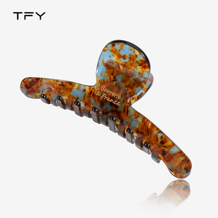 高级感醋酸抓夹女大号精致设计感后脑勺盘发鲨鱼夹2025新款 发饰