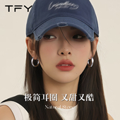 银色素圈耳环圈圈女2026新款 爆款 高级感耳钉999纯银耳圈圆圈耳饰