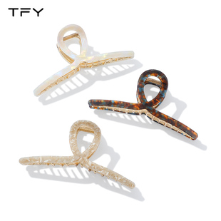 醋酸抓夹女大号简约高级感后脑勺盘发鲨鱼夹2025新款 气质夹子发饰