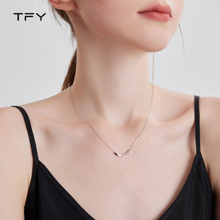 S925纯银转运珠吊坠细项链女简单轻奢小众锁骨链2025新款 简约配饰