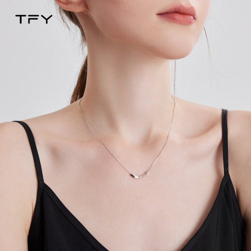 tfy925银锁骨链女生新款新潮项链