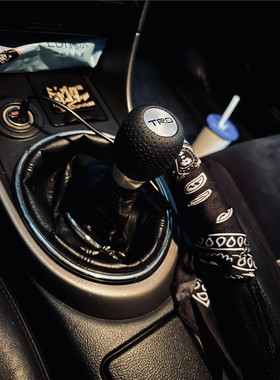 汽车通用档头TRD改装排档头5档手动自动档把头个性真皮排挡杆金属