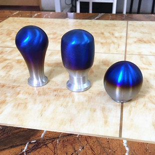 汽车圆球型排挡头重手感金属烤蓝档杆头改装手动通用合金档把头