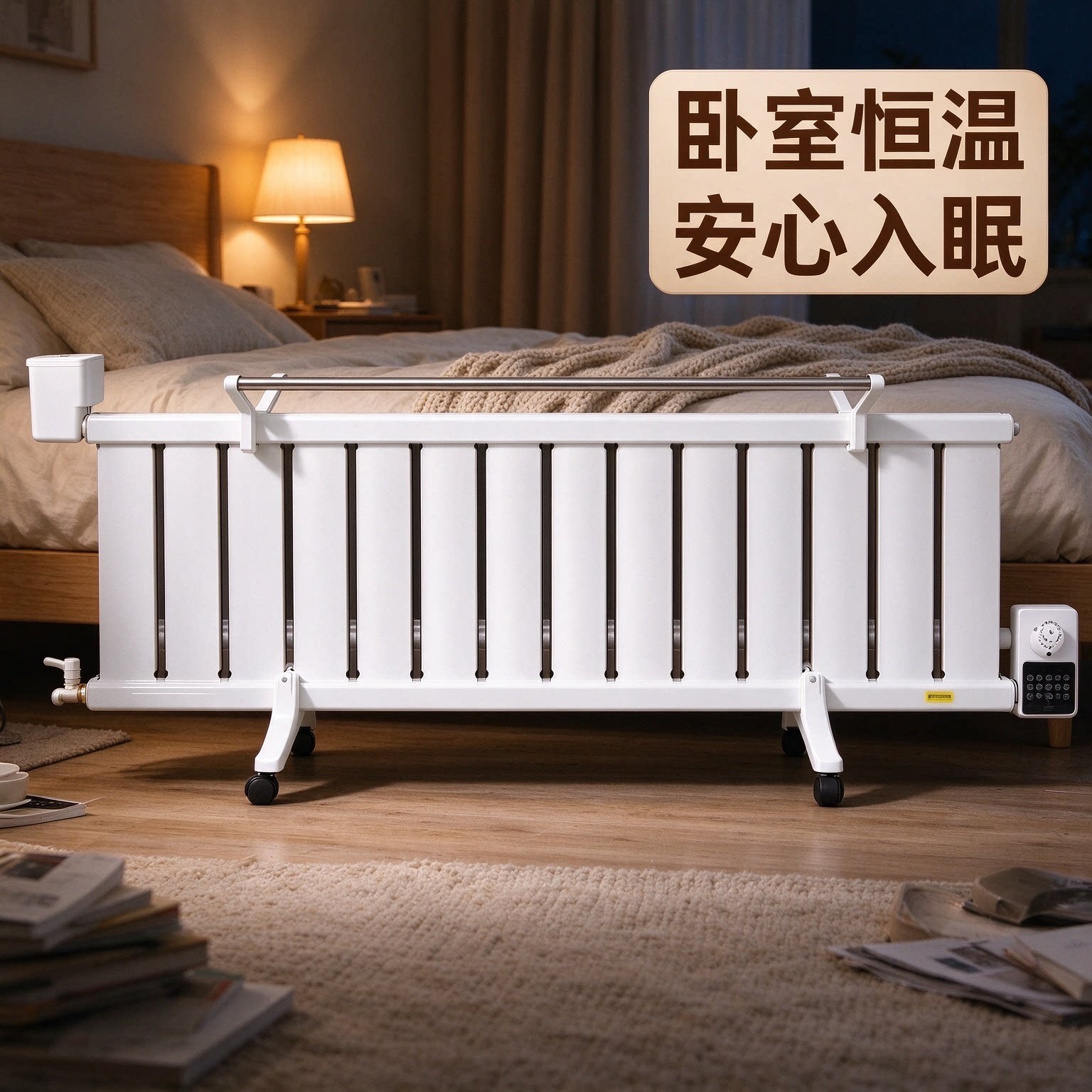 水电暖气片家用智能恒温加水取暖