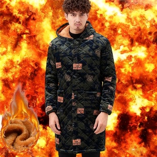 军大衣男款户外棉服冷库猎装外套羽绒棉大衣东北军羊皮袄工作服冬