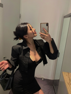 上衣女式 女士 夏季 短款 夏装 衬衫 休闲薄款 DINDI 白色宽松长袖