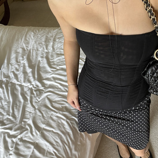 设计性感卡戴珊风抹胸蕾丝简约束胸束腰上衣 新品 DINDI 夏季