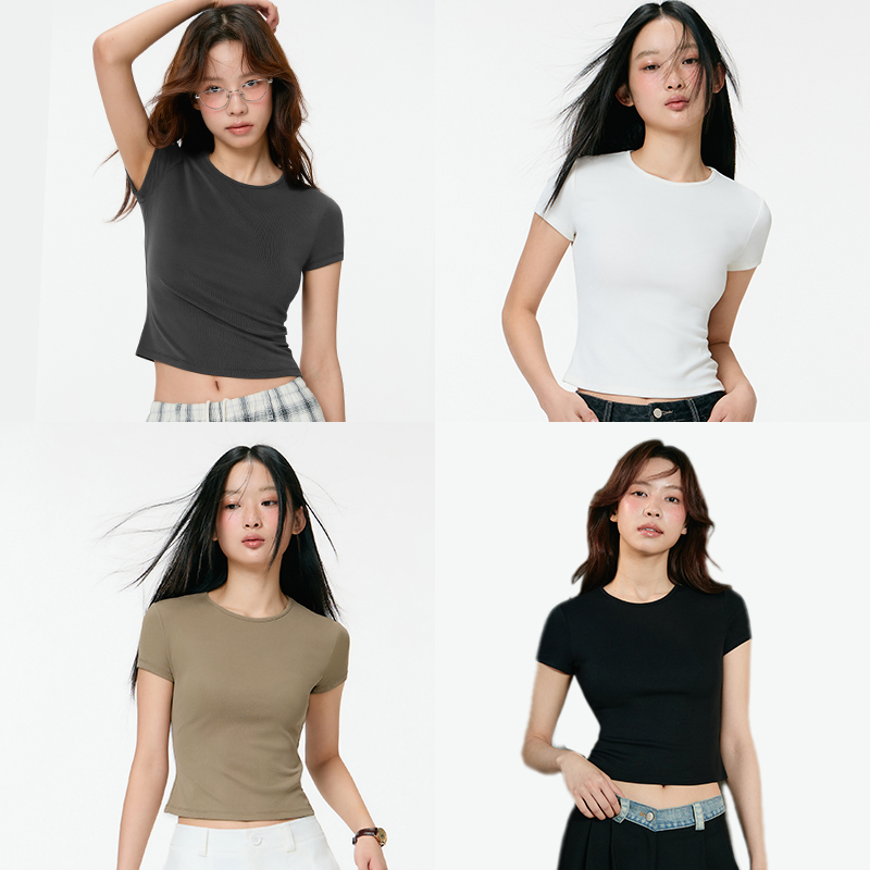 【柒柒Moon直播间】PINPINPLUS丨「初体验」基础T恤 PABEA210003G