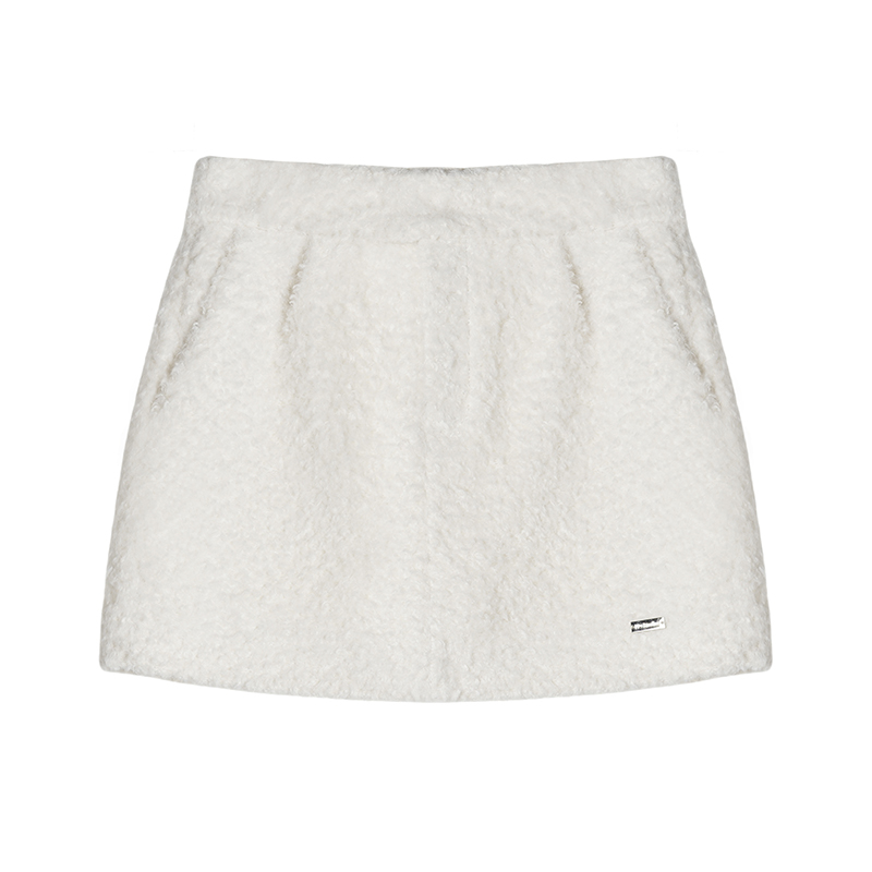 【昕怡粉丝专享】PINPINPLUS 时髦羊毛直筒半裙  8D80801GP