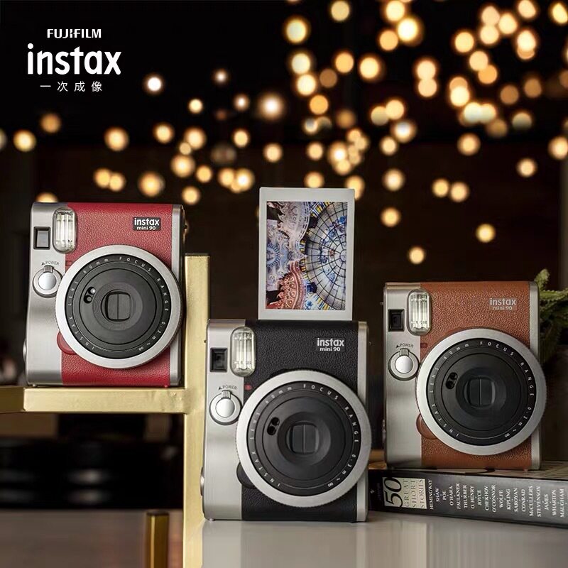 Fujifilm富士instax拍立得mini90相机一次成像复古迷你高端旗舰机怎么看?