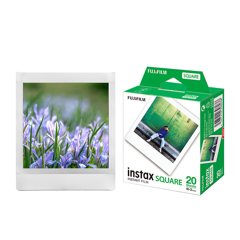 富士拍立得方形白边黑边星空相纸