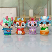 diy儿童手工画彩绘小龙人宝宝型石膏娃娃涂色白胚坯公仔填色玩具