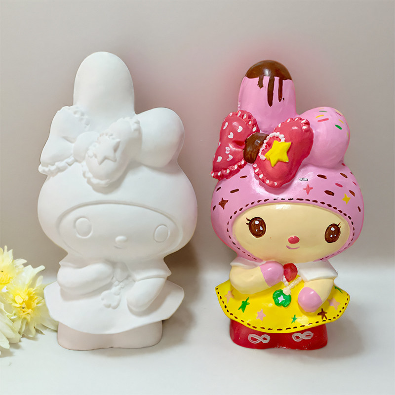 儿童手工公主石膏娃娃涂色儿童卡通公仔彩绘涂鸦非搪胶存钱罐上色,玩具/童车/益智/积木/模型,白模填色/模具彩绘/石膏娃娃,淘宝优惠券,粉丝福利购,淘宝优惠卷