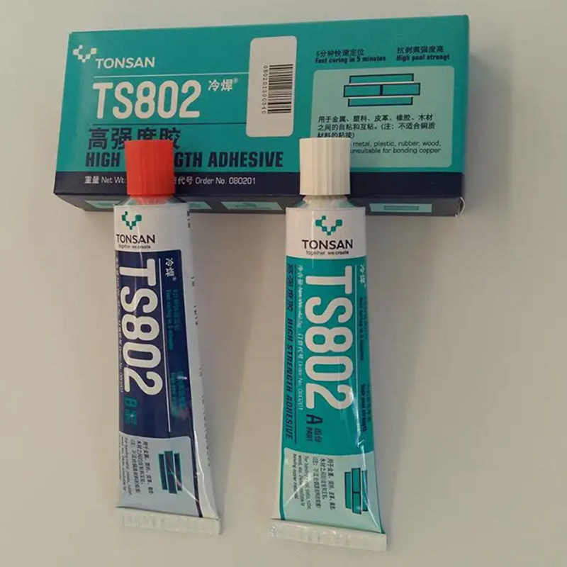 正品可赛新TS802冷焊高强度胶水用于金属塑料橡胶定位胶结构胶85g
