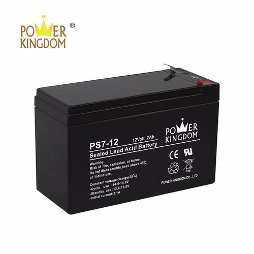 POWER KINGDOM蓄电池 PS7-12 12Volt 7AH 免维护可充电电池