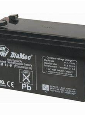 DiaMec蓄电池 DM12-9 12V9AH/20HR 免维护可充电电池