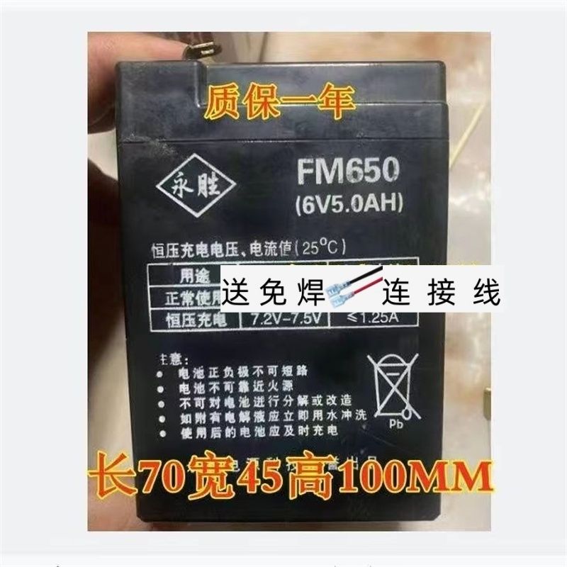永胜蓄电池FM650(6V5.0AH)童