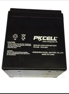 PKCELL蓄电池 PK1240 12V4.0AH 免维护可充电电池