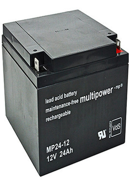 multipower 蓄电池 MP24-12 12V 24AH 免维护铅酸电池