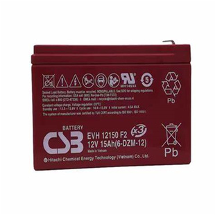 CSB BATTERY蓄电池 EVH12150 F2 12V15AH 6-DZM-12 免维护电池