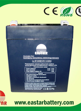 EASTAR蓄电池 LXE1245 12V4.5AH 免维护可充电电池