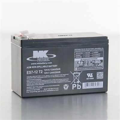 MK POWERED蓄电池 ES7-12 T2 12V7.2AH/20HR 6.12AH/5HR 电池