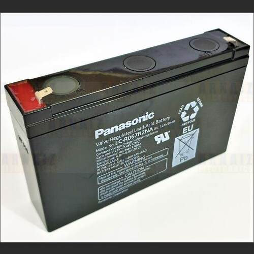 神经电波检测仪电源充电电池 panasonic LC-R067R2 6V7.2AH/20HR