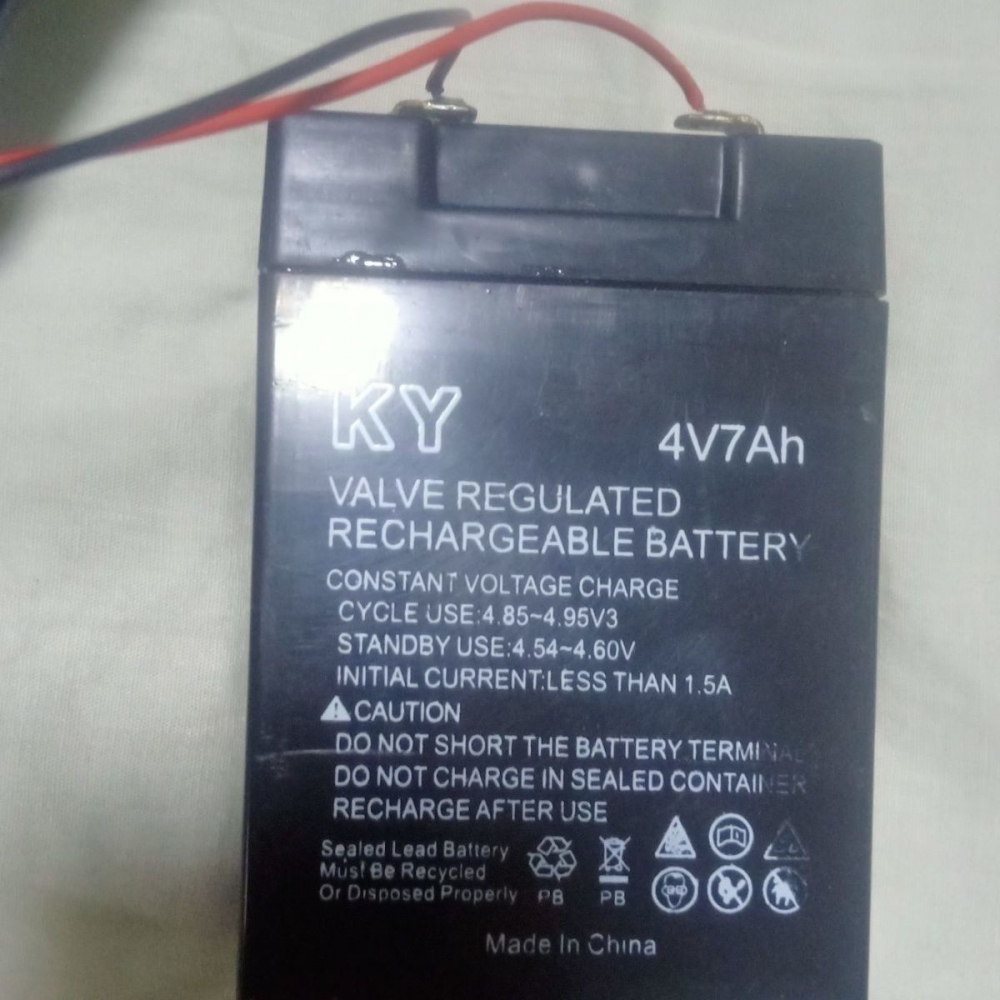 KY蓄电池4V7AH探照灯照明灯