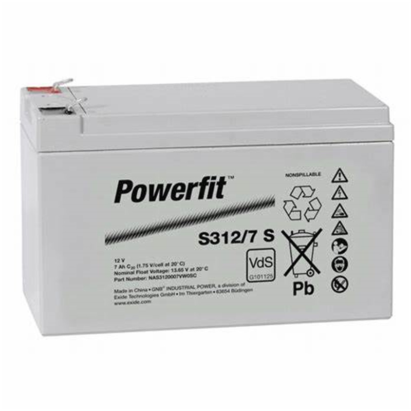 powerfit蓄电池 S312/7S 12V7AH/c20 免维护可充电电池