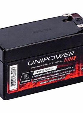 UNIPOWER蓄电池 UP1213 12V1.3AH 免维护可充电铅酸电池