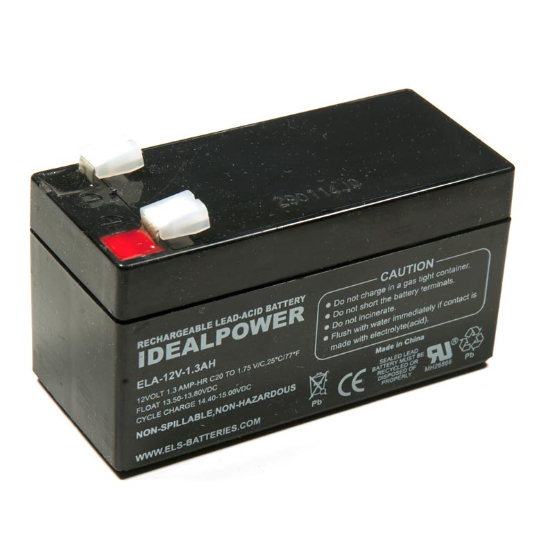 IDEALPOWER蓄电池 ELA-12V-1.3AH免维护可充电铅酸电池