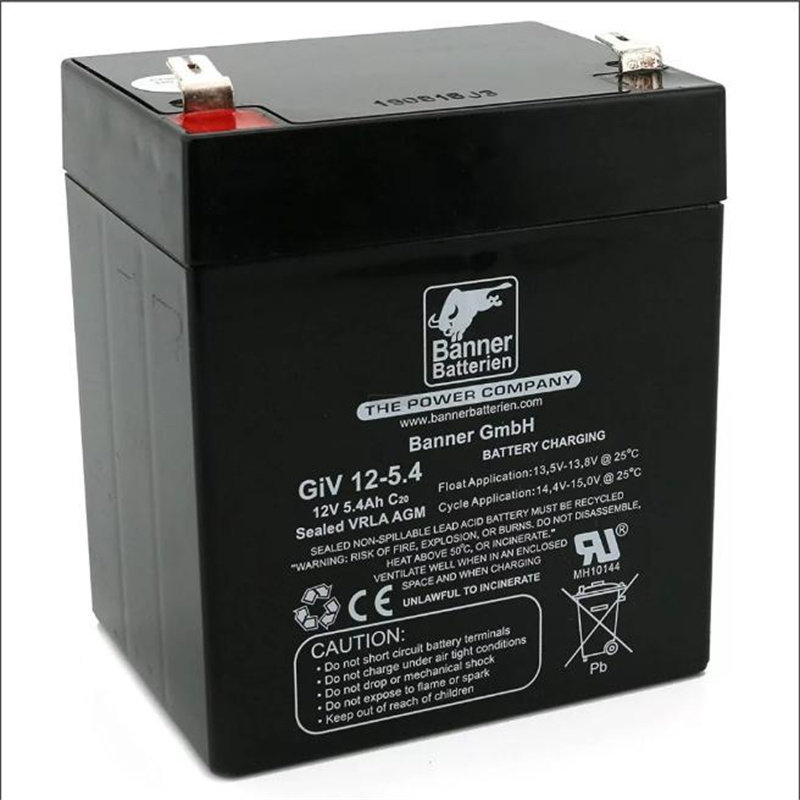 Banner batterien蓄电池 GIV12-5.4 12V5.4AH C20 免维护电池 - 实物图