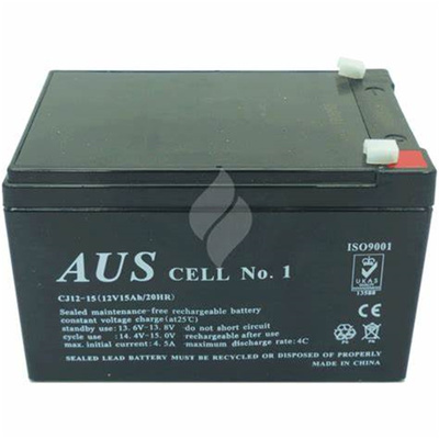 AUS CELL蓄电池 CJ12-15 12V15AH/20HR 免维护铅酸电池