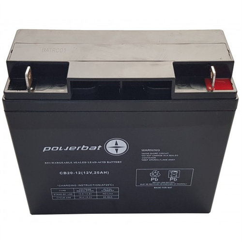 POLJERBAT 蓄电池 CB20-12 12V20AH 免维护铅酸电池