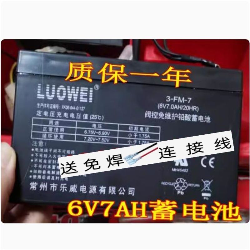 LUOWEI3FM7(6V7.0AH/20HR)儿童