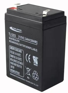 TELONG蓄电池TL1223 12V2.3AH/20HR 拉杆音响电源 楼宇对讲机电瓶