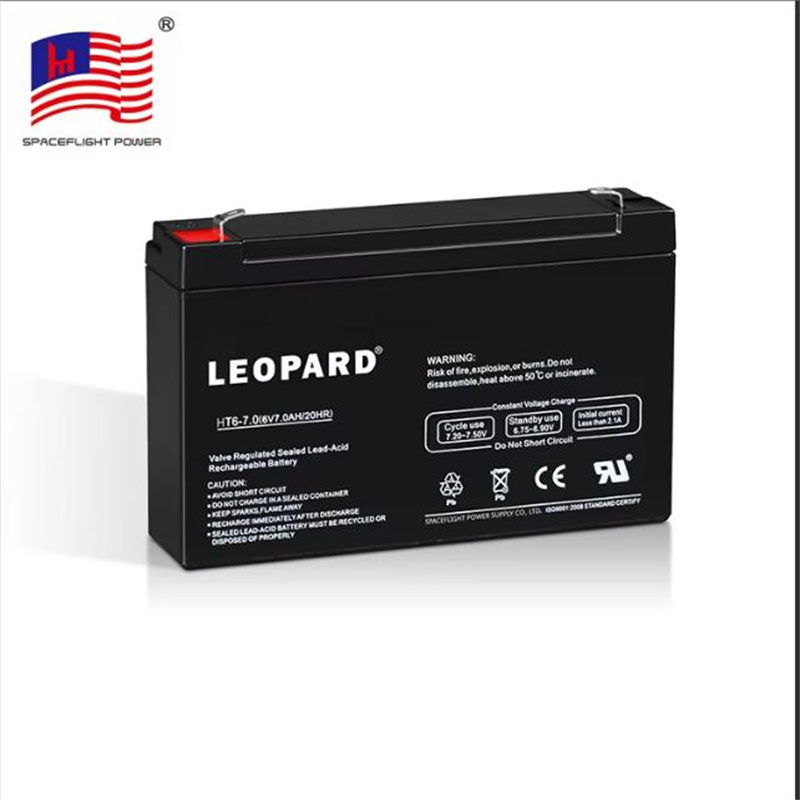 LEOPARD蓄电池 HT6-7.0 6V7.0AH/20HR 免维护可充电铅酸电池