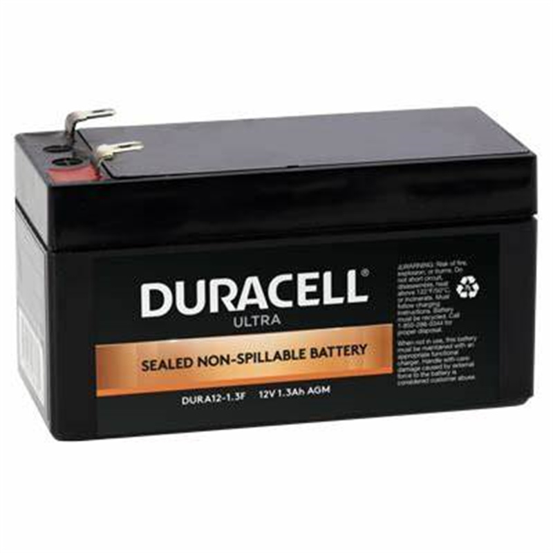 DURACELL蓄电池 DURA12-1.3F 12V1.3AH AGM 免维护可充电铅酸电池