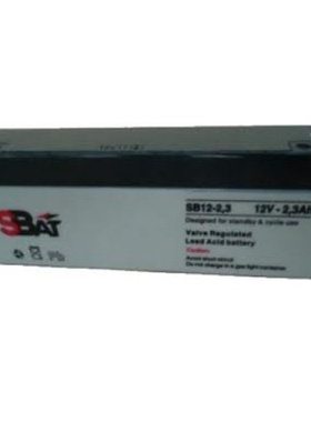 SBAT蓄电池 SB12-2.3 12V2.3AH 免维护可充电铅酸电池