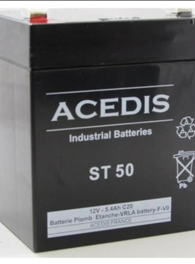 ACEDIS蓄电池 ST50 12V-5.4AH c20 免维护可充电电池