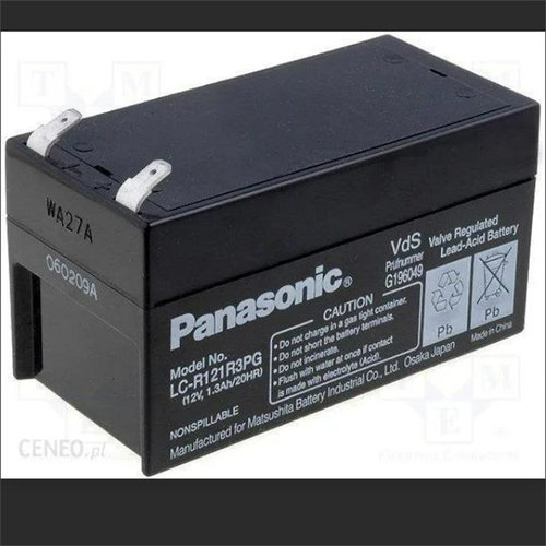 PANASONIC蓄电池 LC-R121R3PG 12V1.3AH/20HR 免维护可充电电池