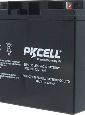 PKCELL蓄电池 PK12180 12V18AH 免维护铅酸电池
