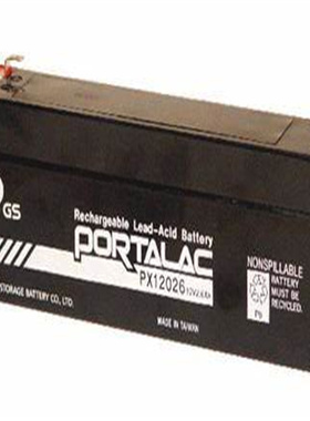 GS PORTALAC蓄电池 PX1206 12V2.6AH 免维护可充电电池