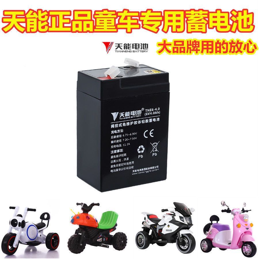6伏儿童电动玩具车电瓶6V4.5AH甲