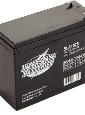 INTERSTATE BATTERIES蓄电池 SLA1075 12V8AH/20HR 免维护电池