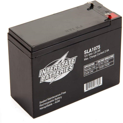 INTERSTATE BATTERIES蓄电池 SLA1075 12V8AH/20HR 免维护电池