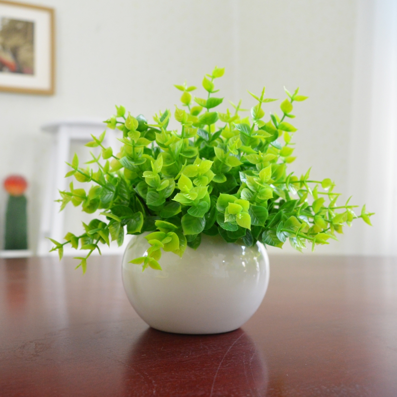塑料绿植物家居餐桌面摆设假花