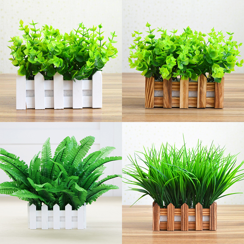 绿植物室内装饰尤加利米兰假花